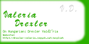valeria drexler business card